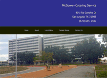 Tablet Screenshot of mcgowencatering.com